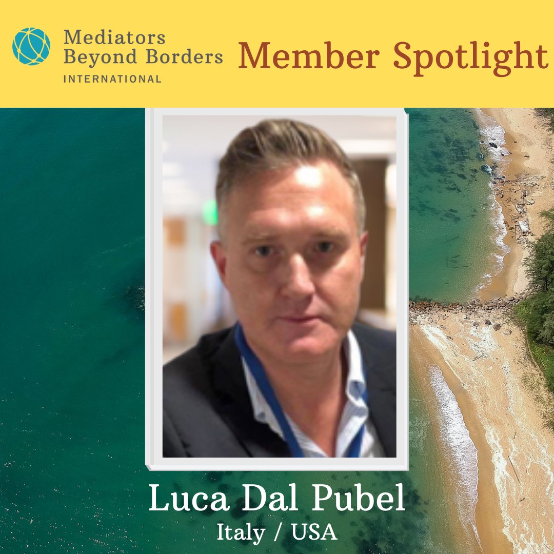 Teaching remains a critical part of Luca’s life. Currently, Luca is a professor of mediation, negotiation, and ADR at San Diego State University (SDSU) and negotiation and conflict resolution at Point Loma Nazarene University (PLNU). 

Read more: mediatorsbeyondborders.org/the-educator-p…