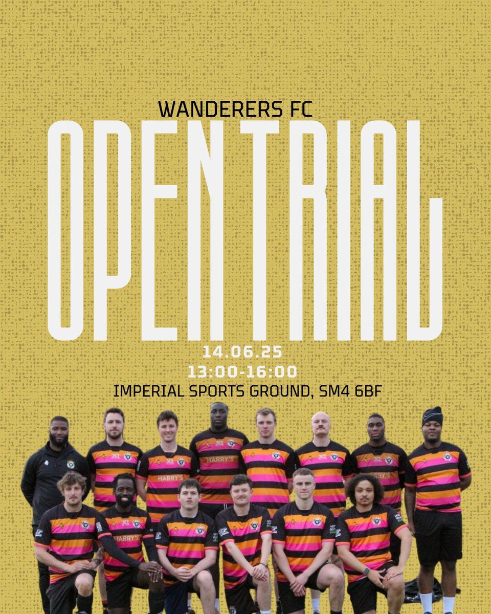 📣 Trial Reminder! 
Our Men’s First &amp; Second Team open trials are happening! Don’t miss your chance to join a club built on legacy, ambition &amp; community. 
📅 14 June 2025
⏰ 1–4 PM
📍 Tooting &amp; Mitcham Community Sports Club
Register now via the link below!
lnkd.in/ewpPvc3C