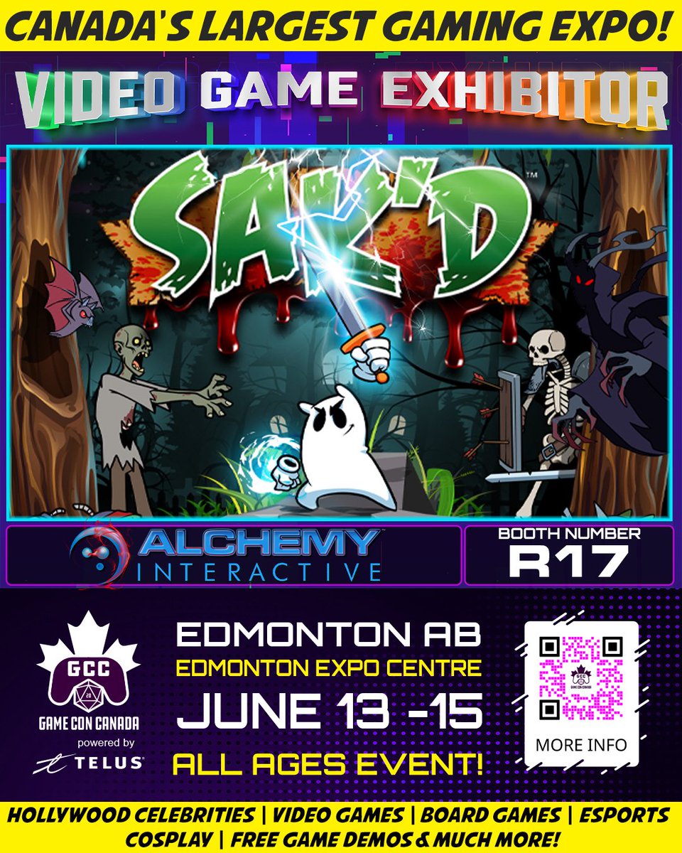 Kelly Eros (@kellyeros) on Twitter photo ๐ฎ Weโre heading to Game Con Canada THIS WEEKEND โ and you do NOT want to miss this.
๐๏ธ Play the heavily enhanced SAK'D demo
๐ Get FREE stickers
โ Grab awesome SAK'D mugs
๐งโโ๏ธ Meet Kelly & Brittany โ IN COSTUME!
๐
FridayโSunday
๐ Edmonton Expo Centre
๐ gameconcanada.com ๐ฎ Weโre heading to Game Con Canada THIS WEEKEND โ and you do NOT want to miss this.
๐๏ธ Play the heavily enhanced SAK'D demo
๐ Get FREE stickers
โ Grab awesome SAK'D mugs
๐งโโ๏ธ Meet Kelly & Brittany โ IN COSTUME!
๐
FridayโSunday
๐ Edmonton Expo Centre
๐ gameconcanada.com