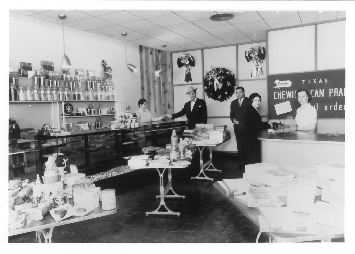 LBJ Library (@lbjlibrary) on Twitter photo Happy #NationalPralineDay! 😋
#DidYouKnow: One of #PresidentJohnson's favorite sweets was the <a href="/Lammes1885/">Lammes Candies 1885</a> Texas Chewie Pecan Praline. Even #LadyBird enjoyed the simple pleasures in life, as shown in the photo below of her visiting a Lammes Candies shop in Austin back in the day. Happy #NationalPralineDay! 😋
#DidYouKnow: One of #PresidentJohnson's favorite sweets was the <a href="/Lammes1885/">Lammes Candies 1885</a> Texas Chewie Pecan Praline. Even #LadyBird enjoyed the simple pleasures in life, as shown in the photo below of her visiting a Lammes Candies shop in Austin back in the day.