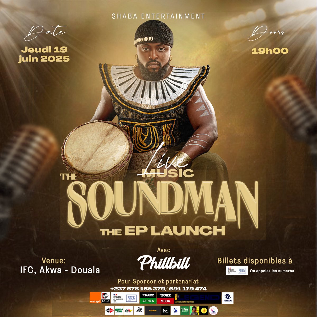 Becky🇨🇲 (@your_favoriti) on Twitter photo When I count my favorites in this industry, I count <a href="/itzphillbill/">The SOUNDMAN🪘 | Phillbill♣️👑|</a> not just because he is great, but also for how he keeps our Rythmz alive!!!😮💨🔥 I’m super excited for this next project!
Let’s launch it together🥰✨🎶
👉19th June 
📍IFC, Akwa, Douala
#TheSoundMan When I count my favorites in this industry, I count <a href="/itzphillbill/">The SOUNDMAN🪘 | Phillbill♣️👑|</a> not just because he is great, but also for how he keeps our Rythmz alive!!!😮💨🔥 I’m super excited for this next project!
Let’s launch it together🥰✨🎶
👉19th June 
📍IFC, Akwa, Douala
#TheSoundMan