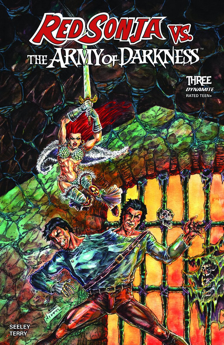 DynamiteComics's tweet photo. In stores this week, Red Sonja vs the Army of Darkness #3 with covers by Bjorn Barends, Tim Seeley, Tom Raney and Nikkol Jelenic.

#redsonja #armyofdarkness #timseeley #jimterry #bjornbarends #tomraney #nikkoljelenic

https://t.co/yDnDXkv2v7 https://t.co/z513lFVB6F