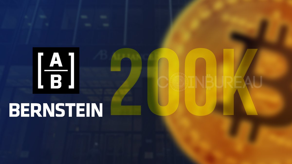 🚨BERNSTEIN: 200K PER BTC IS “CONSERVATIVE”

$800B asset manager Bernstein calls $200K per BTC a “high-conviction but conservative” target.🎯

Wall Street’s attention is drifting beyond BTC… toward the financial revolution powered by blockchain. 💸