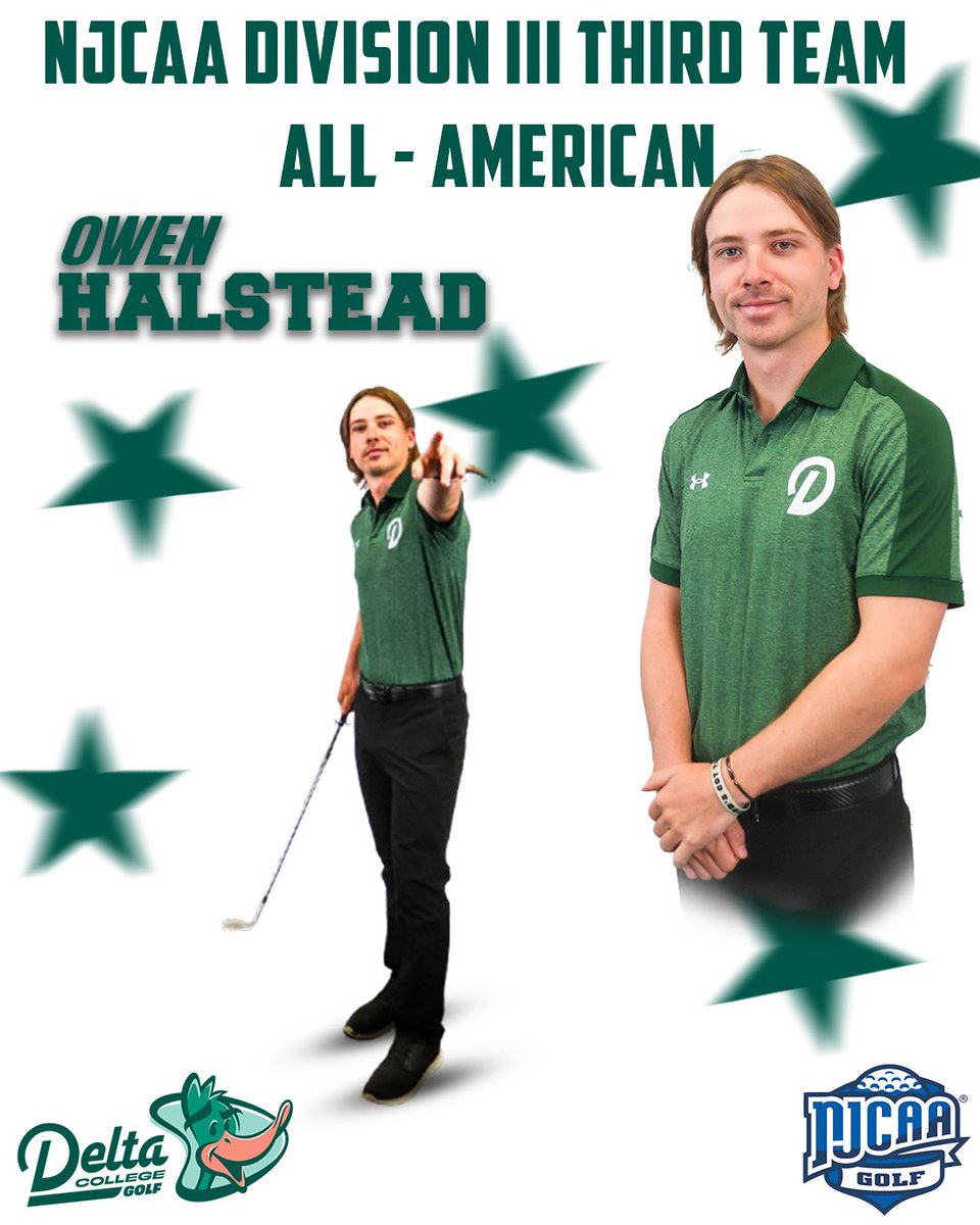 All-American Alert‼️🚨

Congratulations to Nathan Cleghorn and Owen Halstead from our Men’s Golf team for being named NJCAA Division III All-Americans!!!⛳️🦆

#DCAthletics #GoDeltaGo