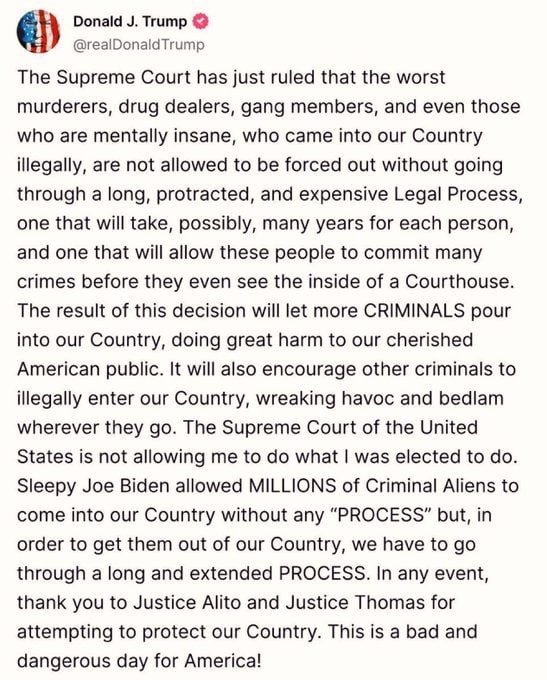 ElephantSignal's tweet image. Should we ignore all rogue judges and keep deporting all illegals?

YES or NO?