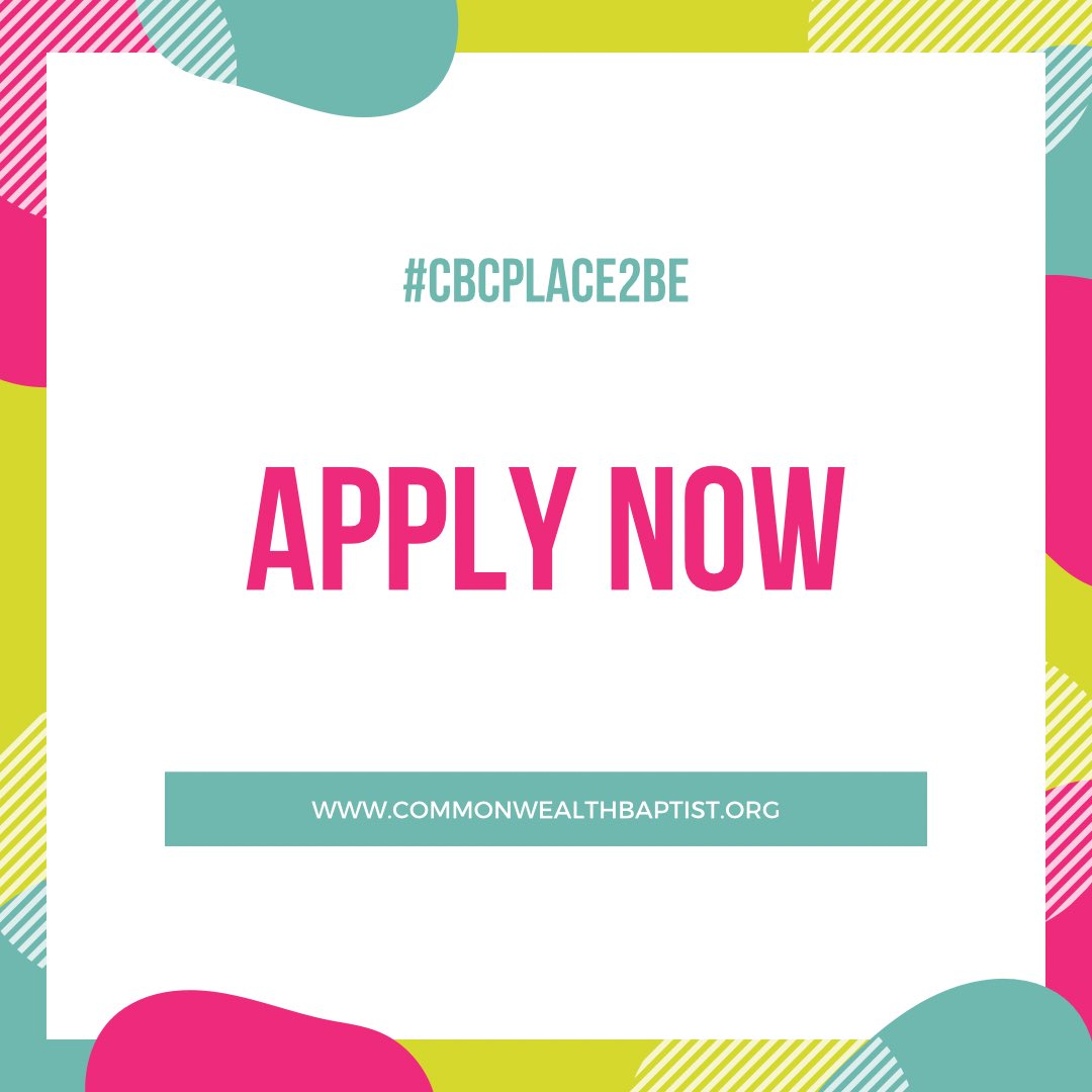 Graduation’s done. Finals are behind you. Now it’s time to take the next step.

If God’s been leading you to Commonwealth Baptist College, go ahead and apply online today. 

Let’s get ready for a strong fall semester together!

#CBCplace2be #Fall2025 #CollegeNextStep