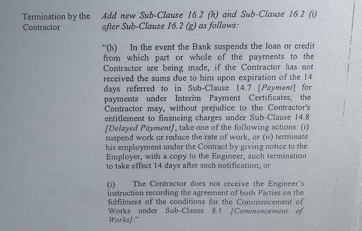 KAgbodza's tweet photo. Let’s get this clear , the clause the contractor on the Savelugu to Walewale project is attempting to use to get away with our $30m was deliberately modified as a ‘particular condition’ (NOT STANDARD) Why will any patriotic Ghanaian write this contract against the state? https://t.co/uj03pozbUu