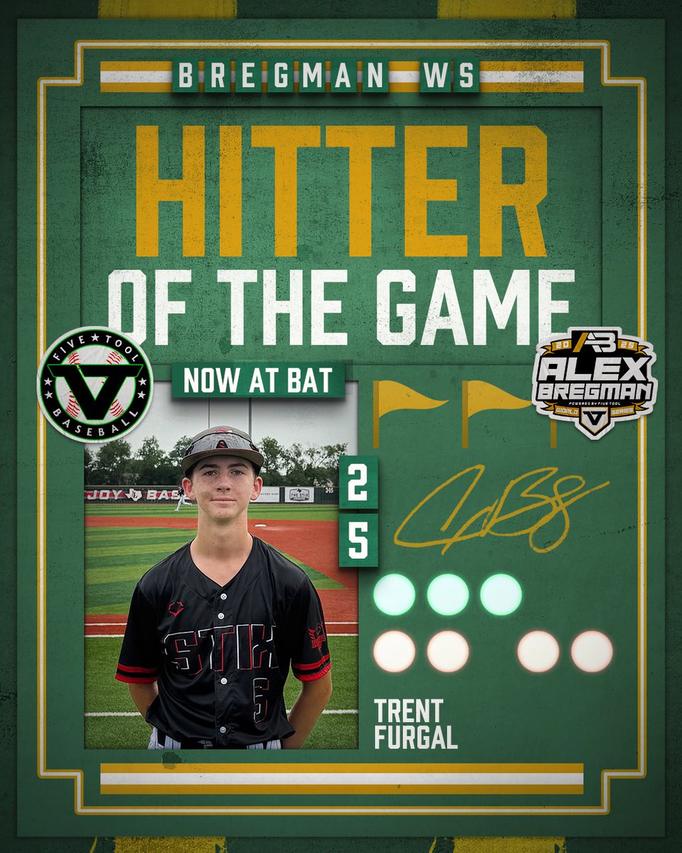 ✭Five Tool Texas✭ (@fivetooltexas) on Twitter photo #BregmanWS F: <a href="/StixBaseballTX/">Stix Baseball</a> 2028 Prospects 8, Midland Southwest Scout 6
PoG: <a href="/AdrianBBattle/">Adrian Battle</a> 2-3, HR, 2B, 2RBI, 2R, BB, SB Hitter: Trent Furgal 4-4, 2B, R, SB #BregmanWS F: <a href="/StixBaseballTX/">Stix Baseball</a> 2028 Prospects 8, Midland Southwest Scout 6
PoG: <a href="/AdrianBBattle/">Adrian Battle</a> 2-3, HR, 2B, 2RBI, 2R, BB, SB Hitter: Trent Furgal 4-4, 2B, R, SB