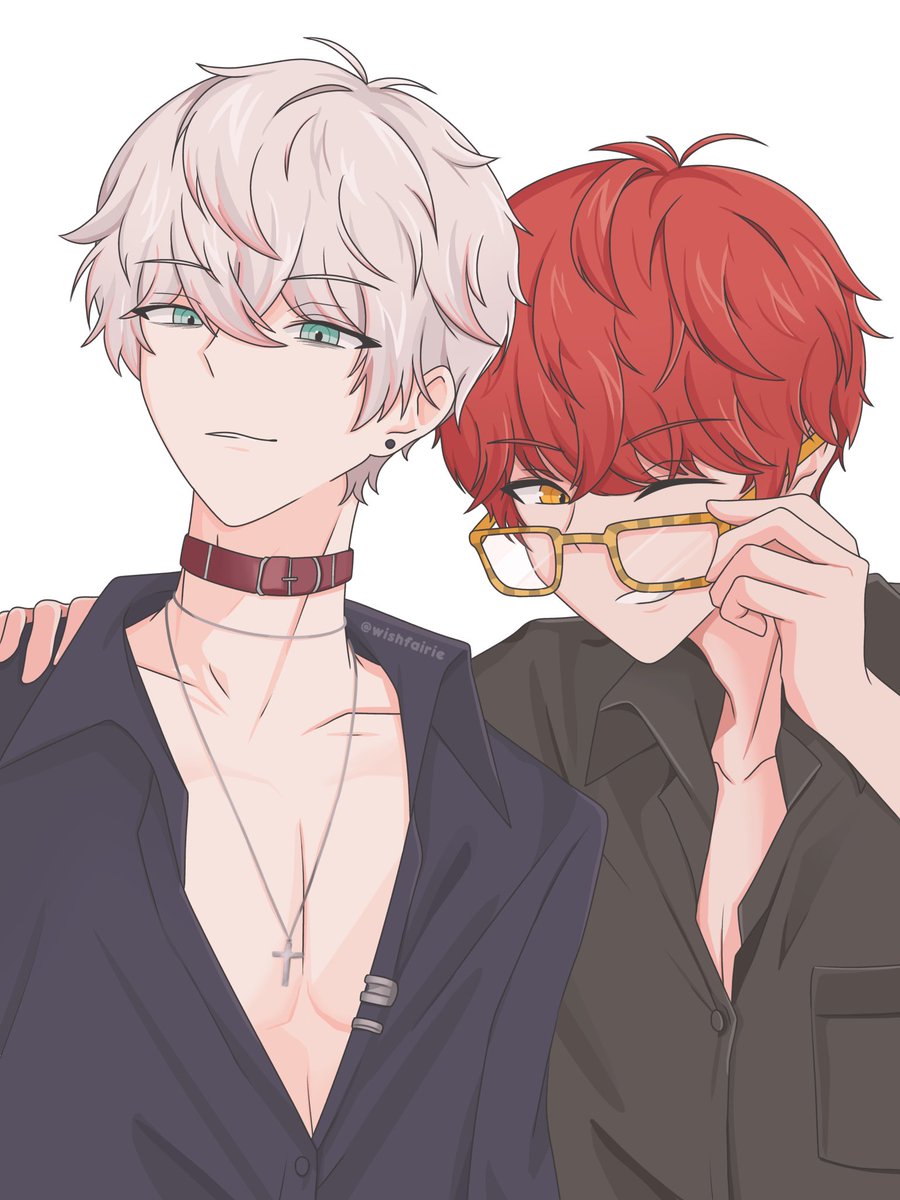 wishfairie's tweet photo. — double trouble ❤️‍🔥

#생일_축하해_707 #생일_축하해_세란
#happy_bday_707 #happy_bday_Saeran https://t.co/c30k9hSrCp