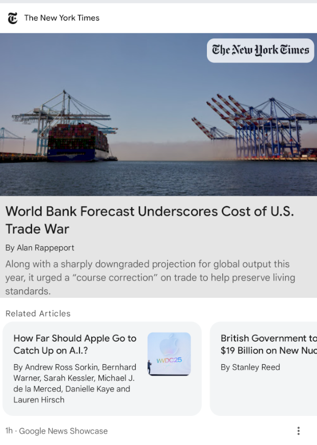 Interesting to see these labels for Google News Showcase summaries:

- "Gemini_briefing_top_news"
- "Gemini_briefing_local_news"
- "Gemini_briefing_interests"

#googlediscover #news