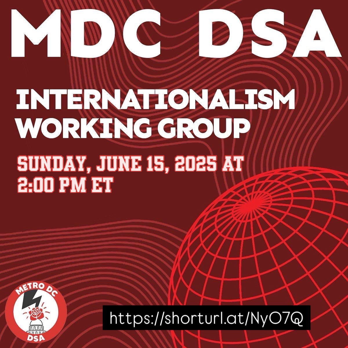 Metro DC DSA Internationalism tweet media