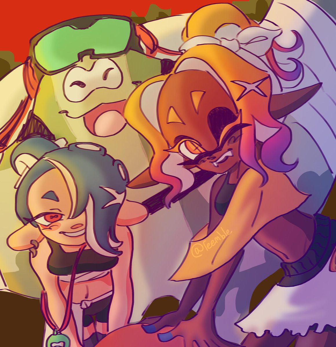 DEEPCUT SPINOFF GAME WOOOOO!!!!!!
#SplatoonRaiders #splatoon #deepcut