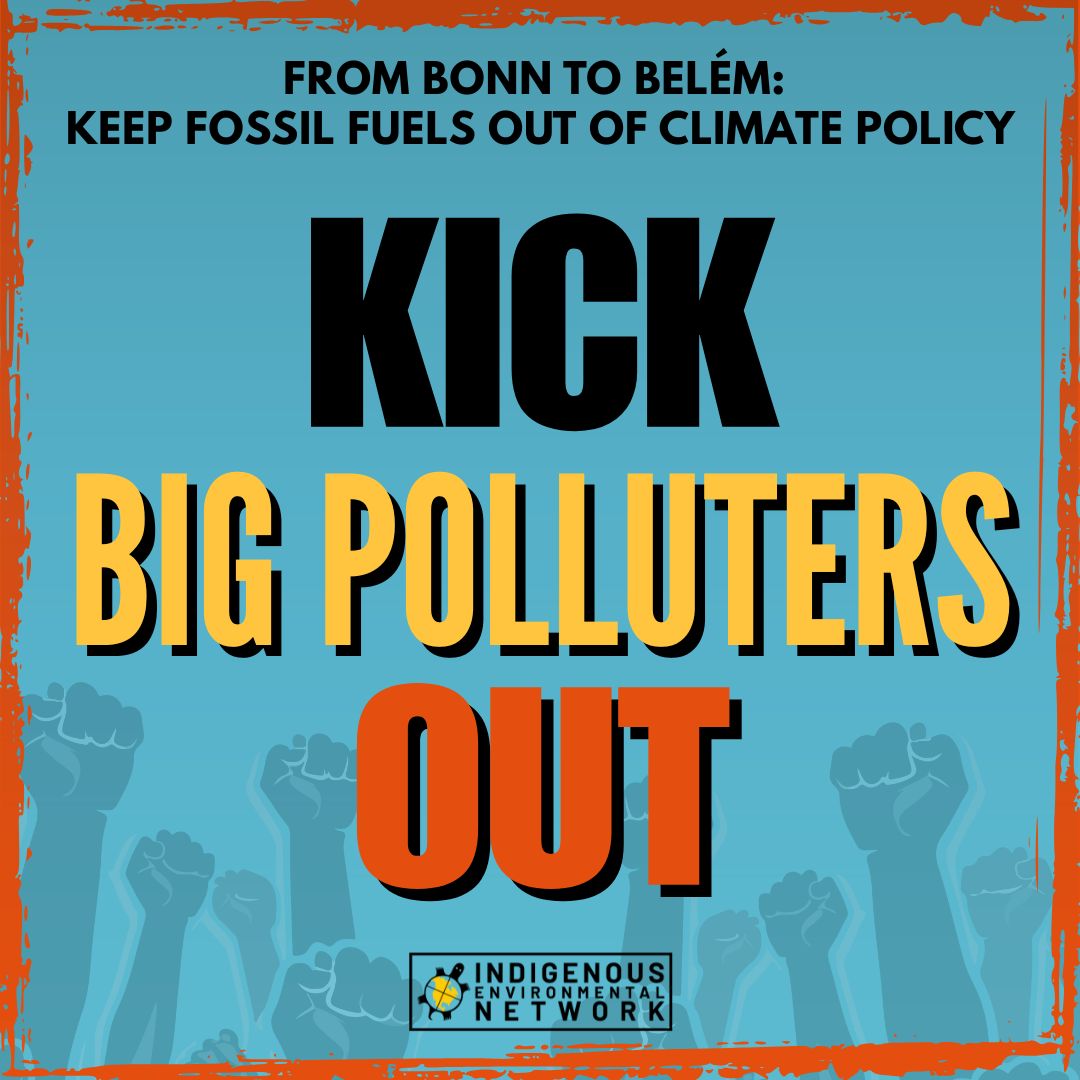 Indigenous Peoples have always resisted colonial extraction and defended the Earth. Today, that resistance continues as fossil fuel interests infiltrate climate negotiations and undermine real climate action.

At SBSTA in Bonn and heading into COP30 in Belém, major polluters are