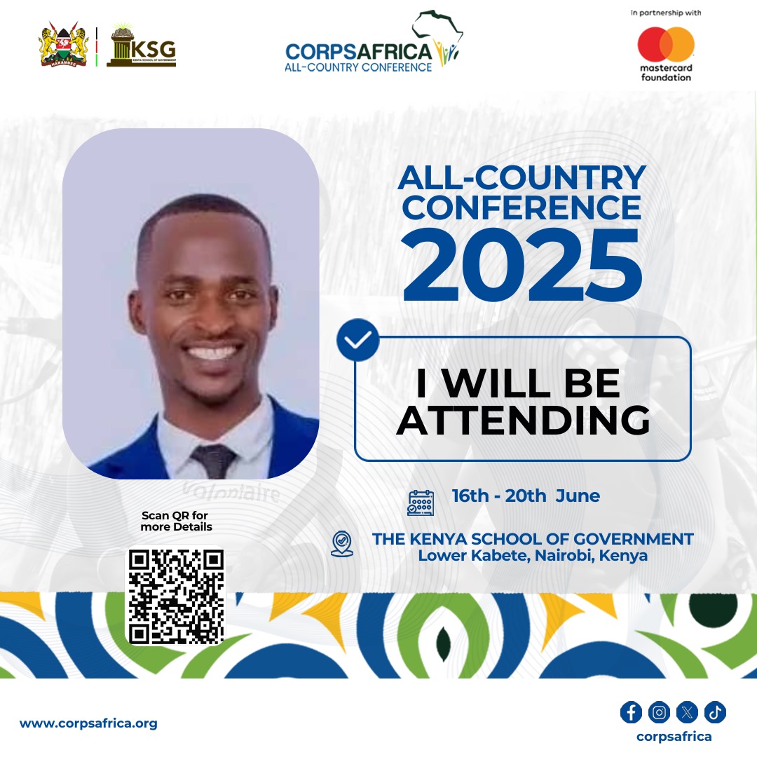 HABIYAREMYE Fidel 🐅 🇷🇼 (@habiyaremye_fid) on Twitter photo 🌍 Excited to join the #CorpsAfrica2025 All-Country Conference in Nairobi, June 16–20! Honored to represent my country & connect with changemakers from 10 nations.
Theme: "Leading with Ubuntu: African Youth Transforming the Continent" 🌱🤝
#UbuntuLeadership <a href="/CorpsAfricaRda/">CorpsAfrica/Rwanda</a> 🌍 Excited to join the #CorpsAfrica2025 All-Country Conference in Nairobi, June 16–20! Honored to represent my country & connect with changemakers from 10 nations.
Theme: "Leading with Ubuntu: African Youth Transforming the Continent" 🌱🤝
#UbuntuLeadership <a href="/CorpsAfricaRda/">CorpsAfrica/Rwanda</a>