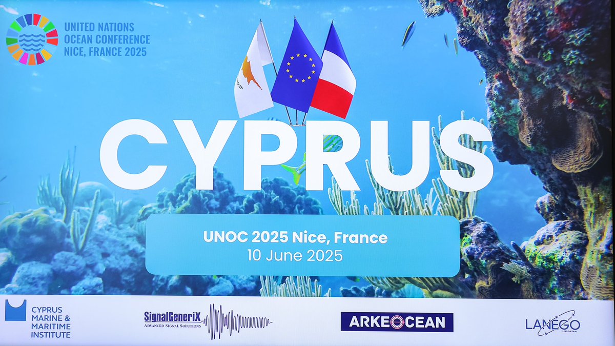 CostasKadis's tweet image. Warm congratulations to the 🇨🇾🇫🇷🇪🇺EONIOS (*ETERNAL in Greek) project, a cutting-edge technology to better monitor and protect Marine Protected Areas presented at the #UNOC3. A remarkable achievement which puts Europe at the forefront of marine innovation and conservation. EU an…