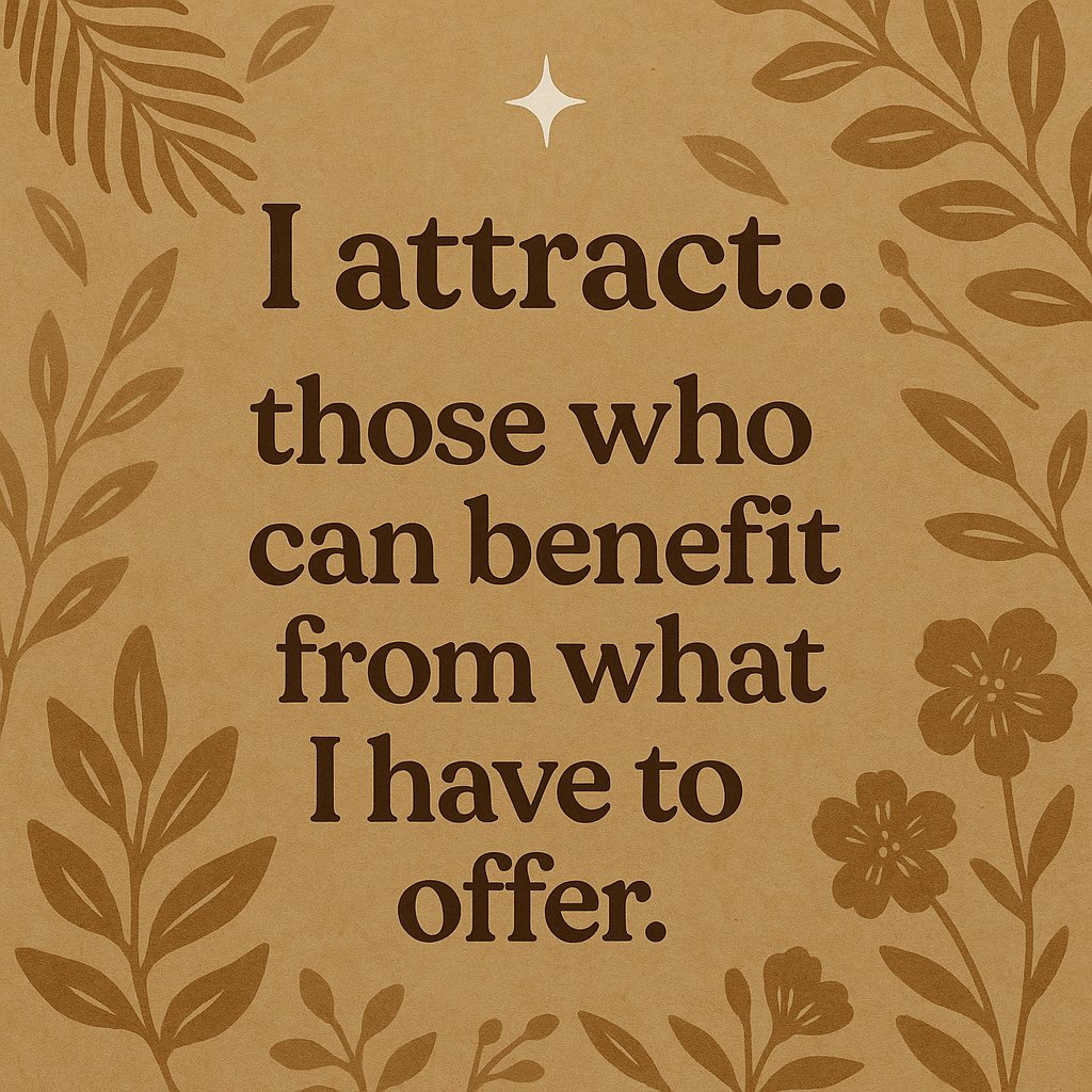 PastLifeUS's tweet photo. I Attract Those Who Benefit... https://t.co/K6KIoiSUEm
