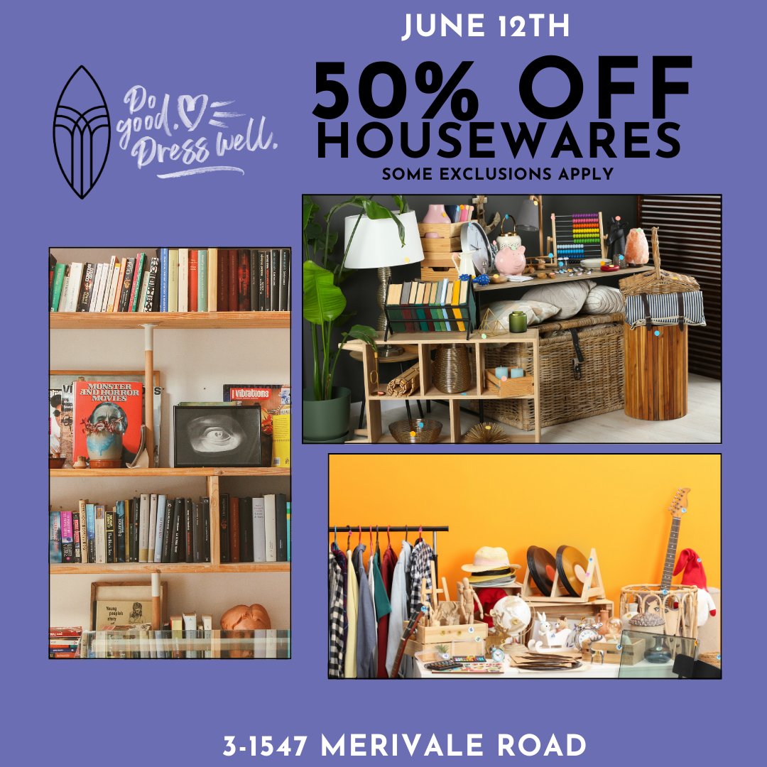 Thrive Thrift | Big Brothers Big Sisters Ottawa (@thrivethrift85) on Twitter photo Visit <a href="/ThriveThrift85/">Thrive Thrift | Big Brothers Big Sisters Ottawa</a> on June 12th and shop our housewares section at 50% off! π Some exclusions apply!
For more information contact us at 613-621-4776 or manager@thrivethrift.ca! Visit <a href="/ThriveThrift85/">Thrive Thrift | Big Brothers Big Sisters Ottawa</a> on June 12th and shop our housewares section at 50% off! π Some exclusions apply!
For more information contact us at 613-621-4776 or manager@thrivethrift.ca!