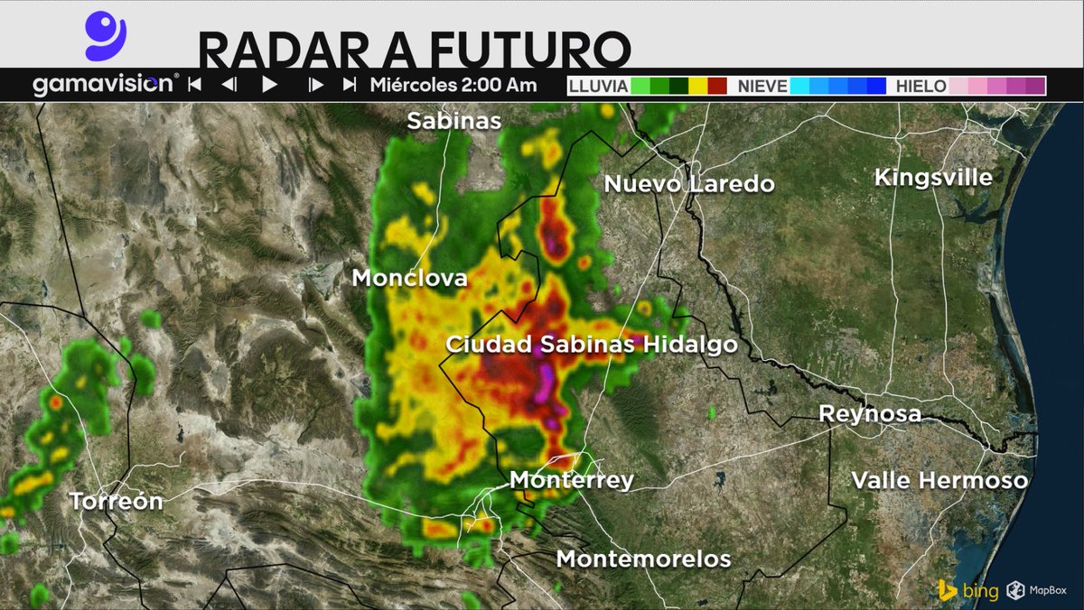David Faz (@davidfaz) on Twitter photo ⚠️⛈️ Extensa línea de tormentas se desarrollará hoy en Coahuila, esperando se desplace al este y llegue al área metropolitana de #Monterrey después de medianoche. Atentos por lluvia fuerte, viento y actividad eléctrica.
Más detalles en el #PronósticoDelTiempo de <a href="/gamavisionmx/">Gamavisión Noticias</a> ⚠️⛈️ Extensa línea de tormentas se desarrollará hoy en Coahuila, esperando se desplace al este y llegue al área metropolitana de #Monterrey después de medianoche. Atentos por lluvia fuerte, viento y actividad eléctrica.
Más detalles en el #PronósticoDelTiempo de <a href="/gamavisionmx/">Gamavisión Noticias</a>