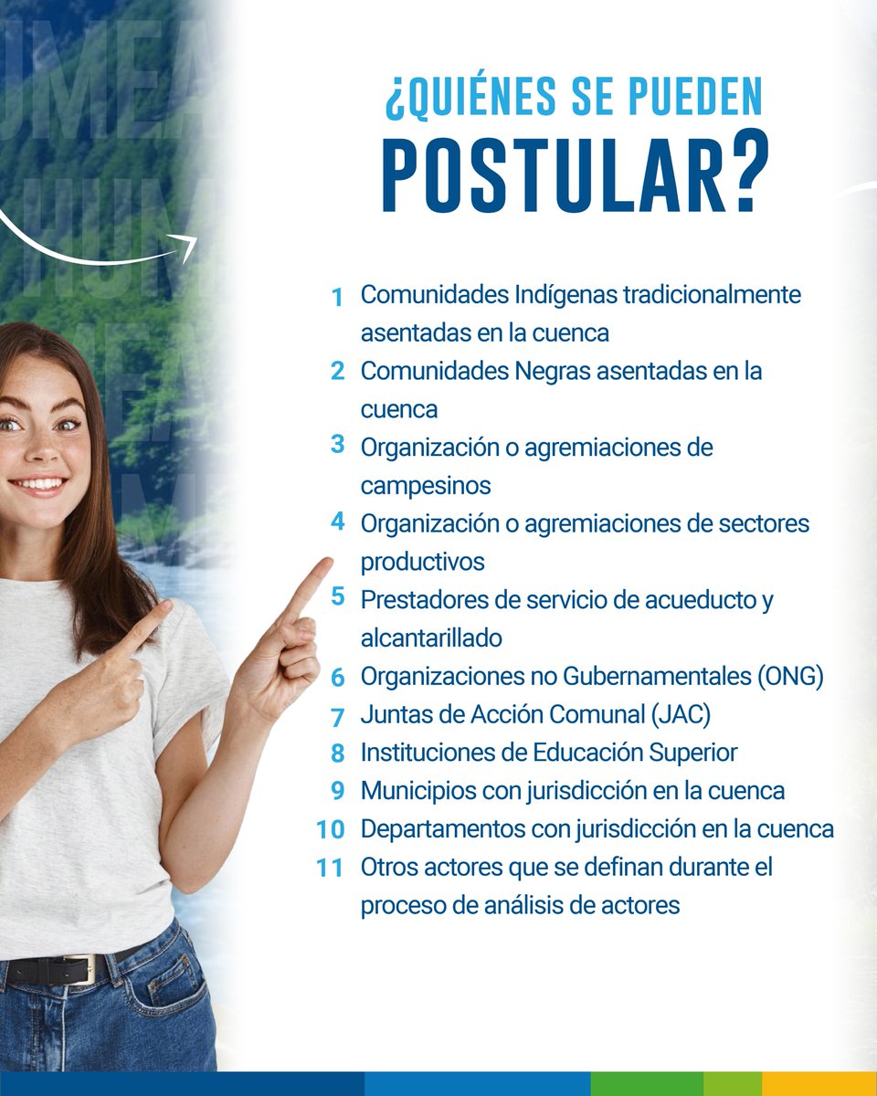 CORPOGUAVIO's tweet photo. #AtenciónConsejerosDeCuenca | Ampliamos fechas de Inscripción. Participa en la elección del Consejo de Cuenca #POMCA Río Humea y contribuye a la gestión integral del agua, la conservación del territorio y el bienestar de nuestras comunidades. https://t.co/nSUYSF9LG7
