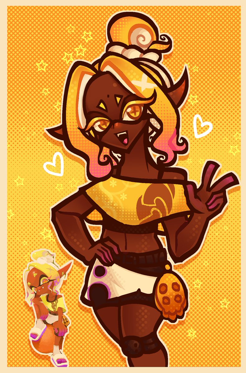 bitter_b0xx's tweet image. rlly quick frye doodle <<< she looks so cute ββ
#splatoon #splatoonraiders