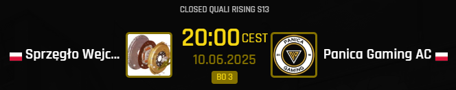 dzisiaj closed kwale do rising na jakieś sprzeglo
