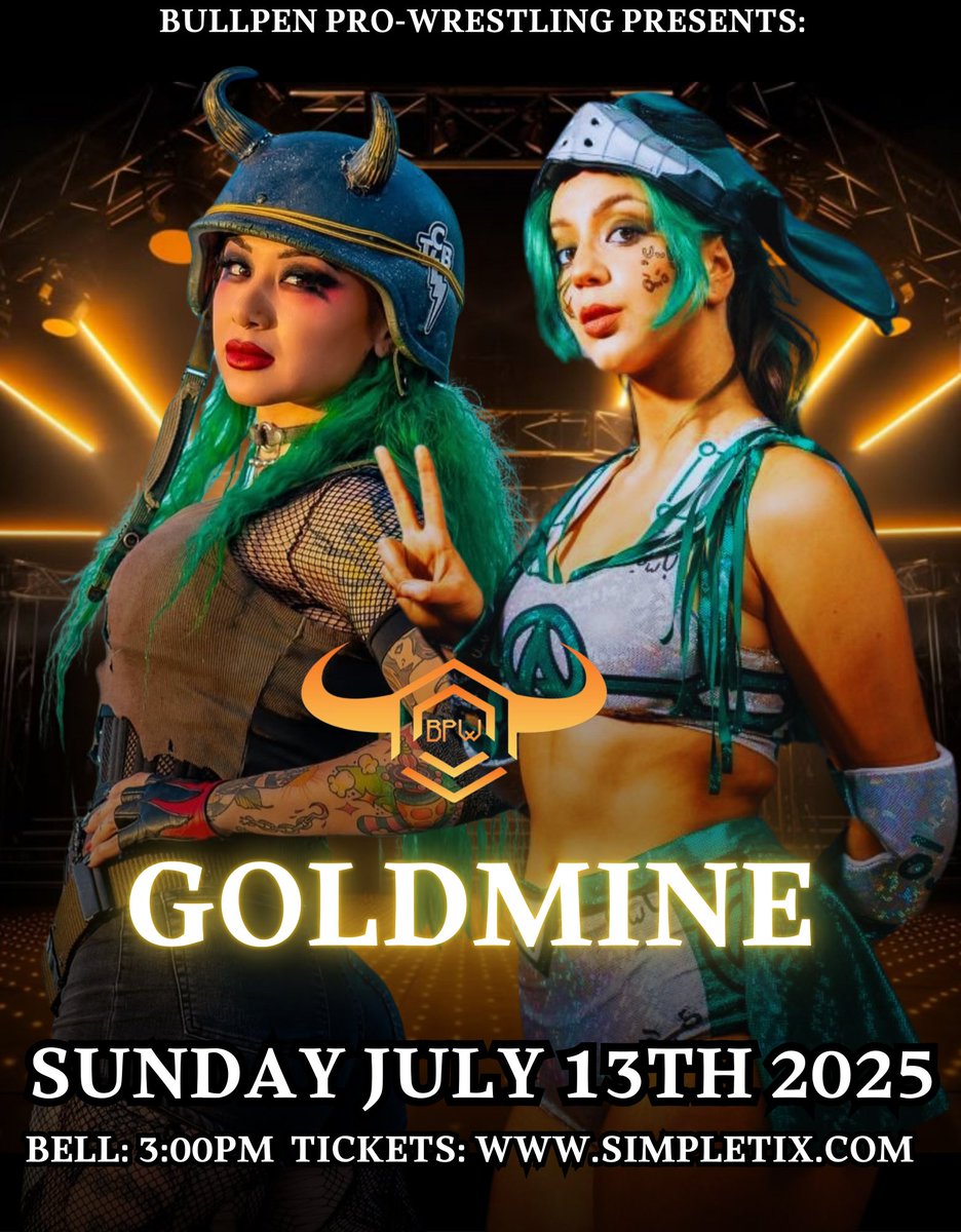 <a href="/Airica_Demia/">あなたのヒーロー Airica-Demia UwU. 👉😉</a> will defend her Hooligan Championship Wrestling  Womans Championship against Shotzi Blackheart at Goldmine on July 13th! 

Buy Tickets Here:
simpletix.com/e/goldmine-tic…