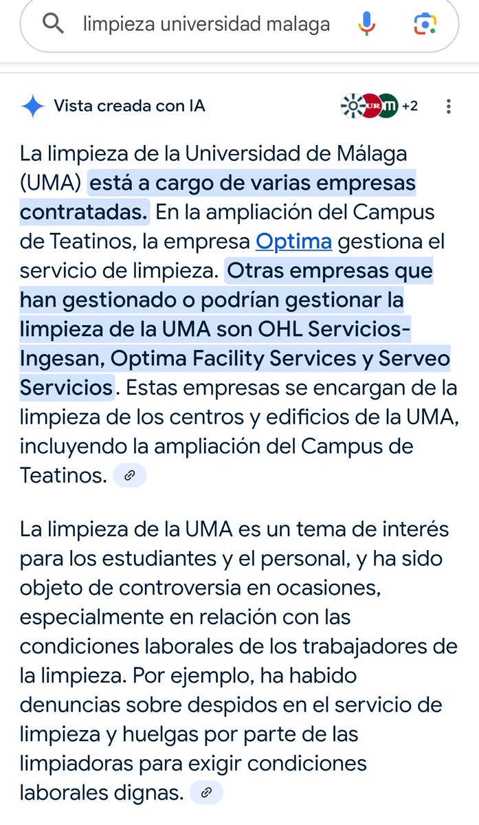 Colectivo Limpieza UMA (@limpiezauma) on Twitter photo <a href="/teolopezuma/">Teo López Navarrete</a> no cree usted que es una vergüenza buscar en <a href="/GoogleES/">Google España</a> "limpieza universidad Málaga" y el resultado sea tal como este ? <a href="/InfoUMA/">Universidad de Málaga</a> queremos soluciones. <a href="/_ElObservador_/">RevistaElObservador</a> <a href="/CanalMalagaRTV/">Canal Málaga RTV</a> <a href="/eldiarioes/">elDiario.es</a> <a href="/psoedeandalucia/">PSOE de Andalucía</a> <a href="/teolopezuma/">Teo López Navarrete</a> no cree usted que es una vergüenza buscar en <a href="/GoogleES/">Google España</a> "limpieza universidad Málaga" y el resultado sea tal como este ? <a href="/InfoUMA/">Universidad de Málaga</a> queremos soluciones. <a href="/_ElObservador_/">RevistaElObservador</a> <a href="/CanalMalagaRTV/">Canal Málaga RTV</a> <a href="/eldiarioes/">elDiario.es</a> <a href="/psoedeandalucia/">PSOE de Andalucía</a>