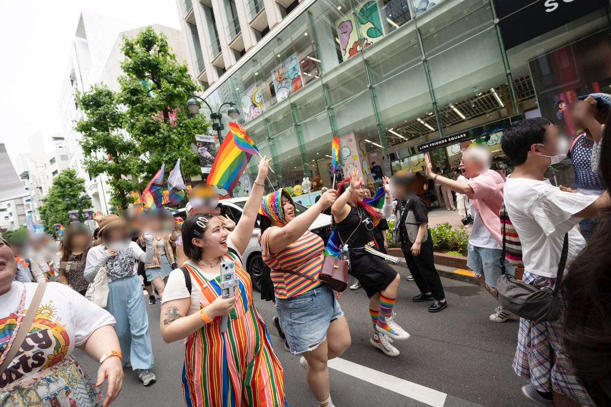 PocchariModel's tweet image. 日曜日に、所属モデルたちと、Tokyo Pride 2025 @Tokyo_R_Pride  に参加してきました！

事務所にも LGBTQ+ の当事者がいますし、私たちは皆 Ally です。…