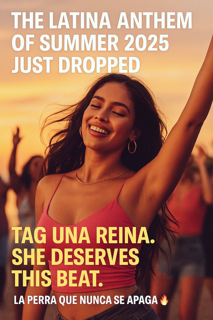 blockleaks's tweet photo. Karol G lit the spark...
This track is the FUEGO that keeps it burning 🔥💃🏽
Latinas, this one’s for YOU.
The vibe, the attitude 🇨🇴👑
🎧 https://t.co/PF8FoO4BO6
Tag una reina who needs this.

#LatinaAnthem #ReggaetonQueen #LatinaMusic #SummerVibes #TikTokLatino https://t.co/nXnIG7Lnz2