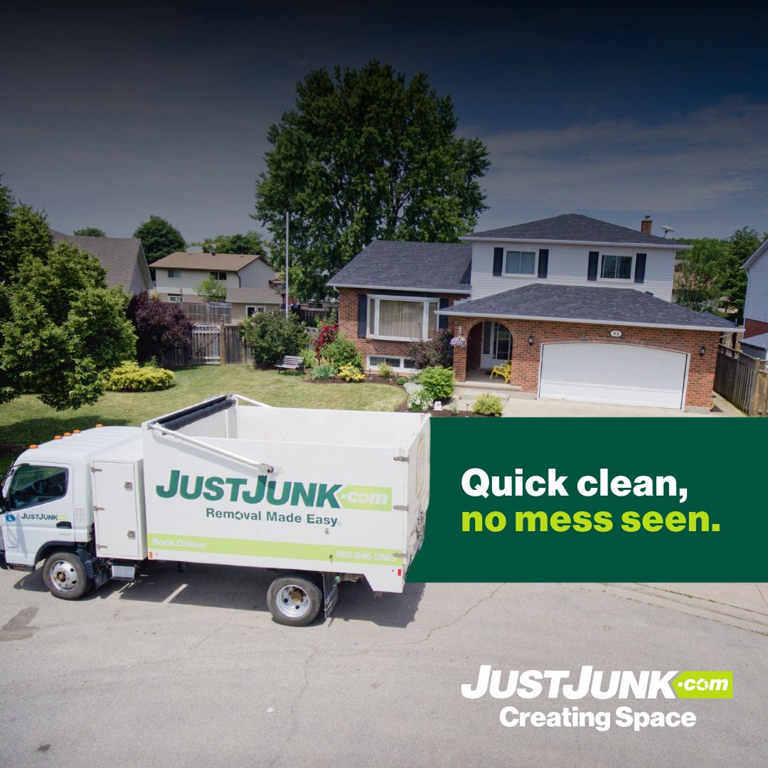 Need a quick cleanup? Our team is ready to make your space clutter-free in no time! Trust us to handle the mess while you enjoy your fresh surroundings. Book JUSTJUNK online: 1l.ink/DRXGBXG #JUSTJUNK #CreatingSpace #JunkRemoval #HomeCleanUp #DeclutterToday