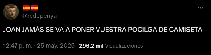 Abro hilo de retratadas por el fichaje de Joan García con el Barça. Empiezo yo:
