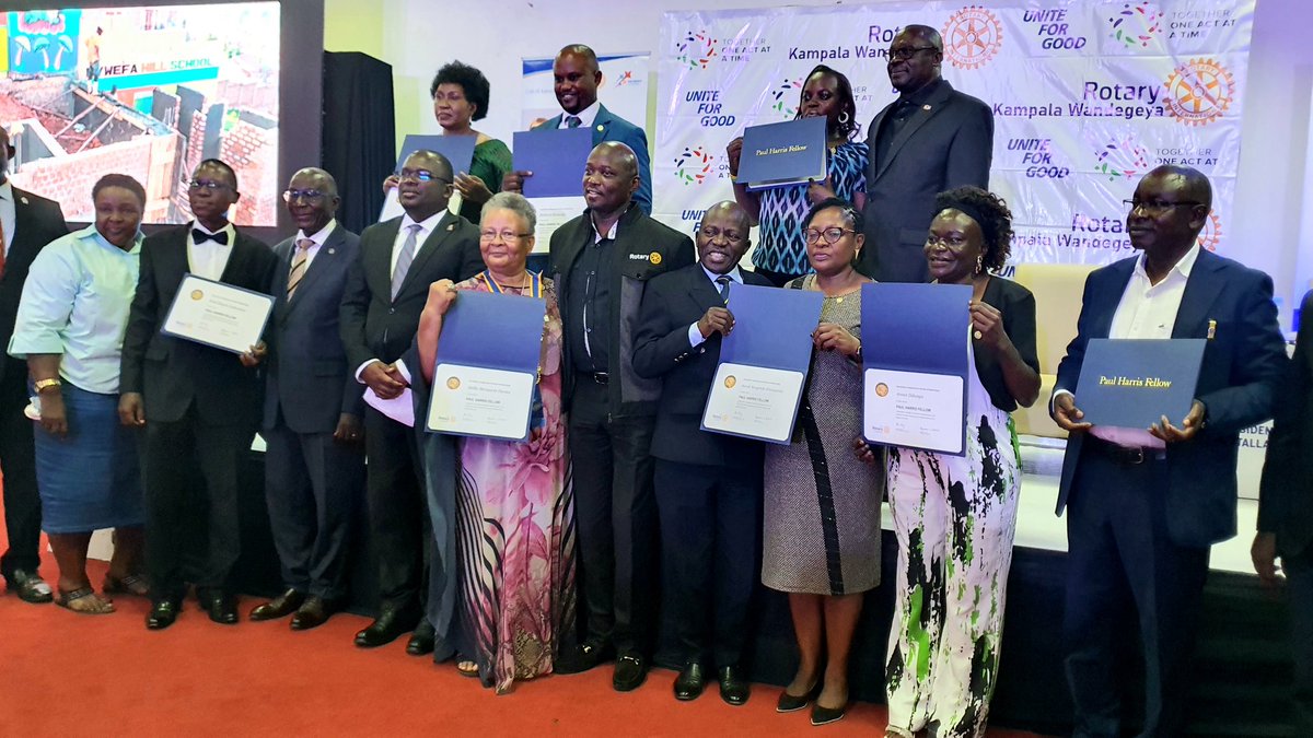 DGEDanielDdam's tweet image. Pinned 16 PHF members at #RC_Kampala_Wandegeya, a wonderful support to Rotary Foundation.
Thank you for the heart of service.
#UniteForGood
#ServiceAboveSelf