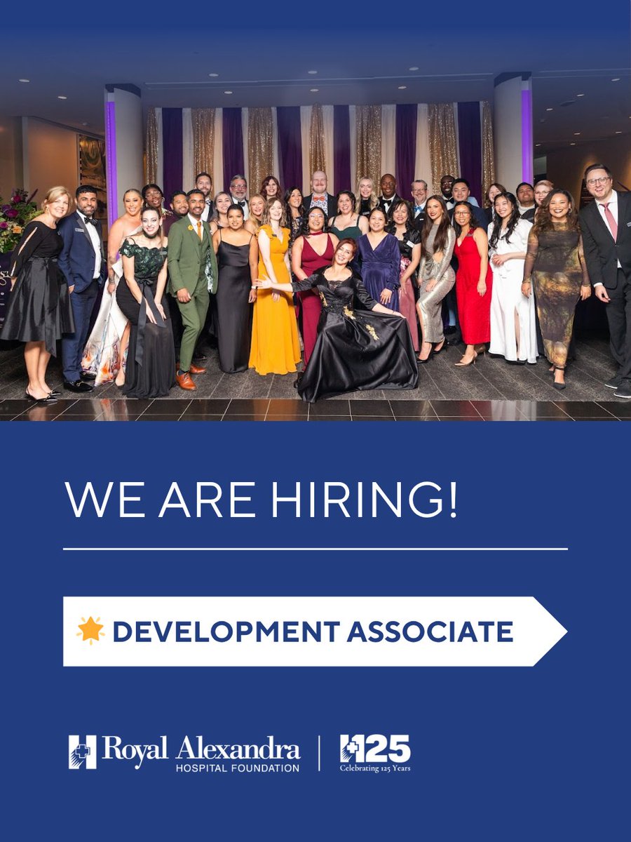 Royal Alexandra Hospital Foundation (@rahfoundation) on Twitter photo 🚨 We’re hiring! The <a href="/rahfoundation/">Royal Alexandra Hospital Foundation</a> is looking for a highly organized and detail-driven Development Associate to join our passionate team and help transform healthcare in Alberta.
🔗 Learn more here: rahf.bamboohr.com/careers/55 🚨 We’re hiring! The <a href="/rahfoundation/">Royal Alexandra Hospital Foundation</a> is looking for a highly organized and detail-driven Development Associate to join our passionate team and help transform healthcare in Alberta.
🔗 Learn more here: rahf.bamboohr.com/careers/55