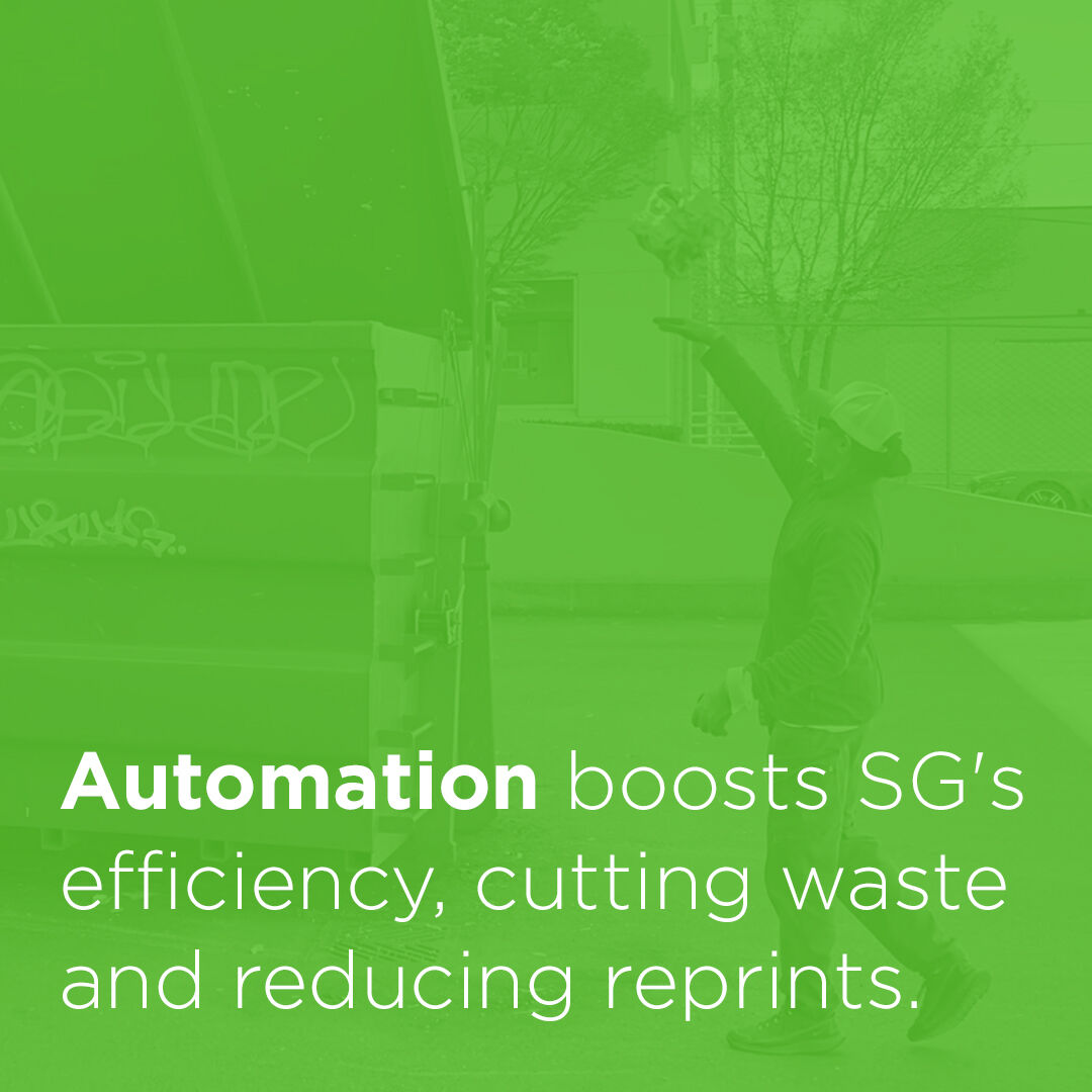 Cutting down on waste, one automated process at a time! 💡 Discover how SuperGraphics is leveraging automation to enhance efficiency and sustainability by reducing the number of reprints. 🌿

Learn more about our EcoFormat® Initiative at supergraphics.com/our-initiative…