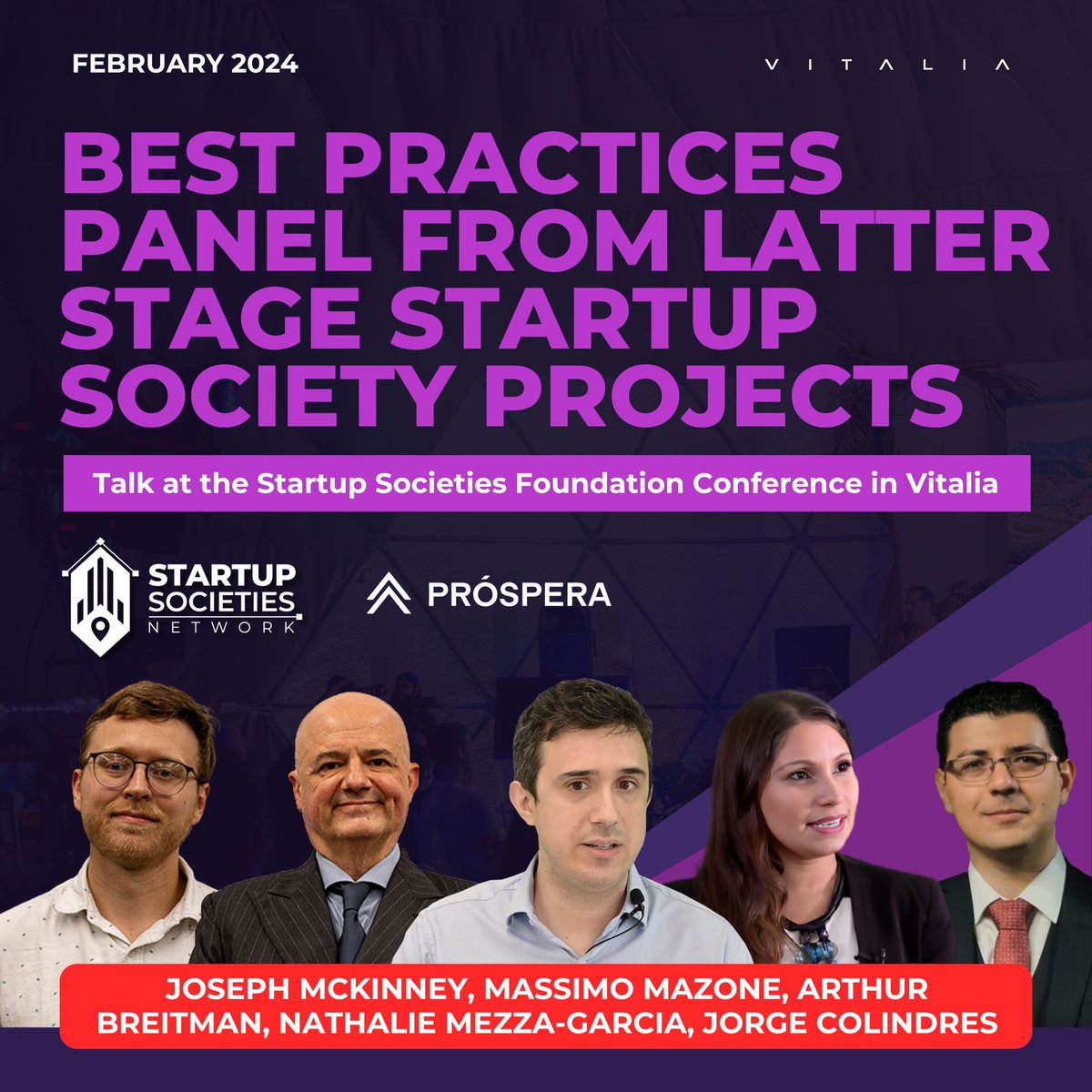 StartSocieties's tweet image. Jorge Colindres, Joseph McKinney, Nathalie Mezza‑Garcia, Massimo Mazone & Arthur Breitman share lessons from advanced Startup Societies—essential viewing for builders & policymakers.
📺 Watch now: buff.ly/E23fpWr
#startups #decentralized #innovation #tech