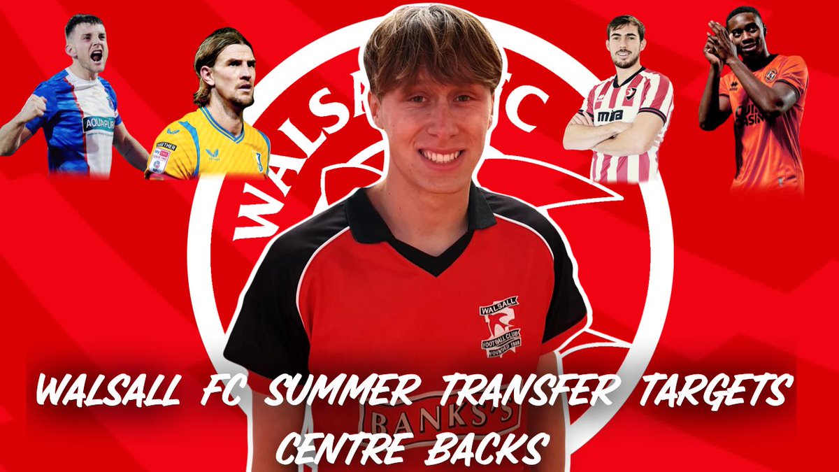 In today’s video I give 6 potential centre backs Walsall could sign this summer transfer window ✍️

Watch the video here 👉 youtu.be/jr6qOdbucSM?si…

#walsall #walsallfc #saddlers #UTS