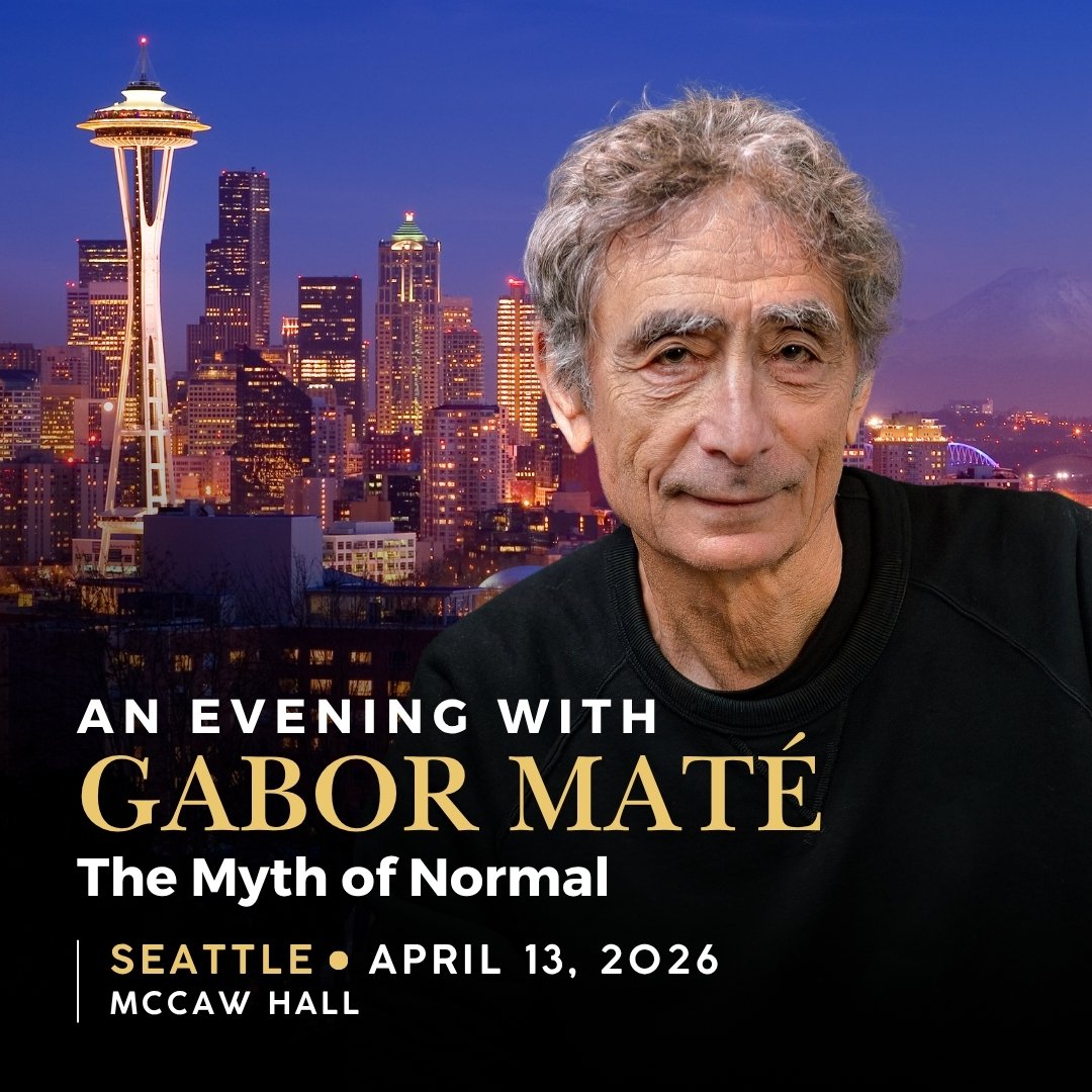 ONSALE! An Evening with Gabor Maté: The Myth of Normal at <a href="/McCawHall/">McCaw Hall</a> at @SeattleCenter, April 13, 2026. Dr. Maté is a renowned physician, speaker &amp; bestselling author.

🎟️: 10% Early Bird discount thru July 11th! &gt;&gt; brnw.ch/21wTiMn

#mccawhall #seattlecenter <a href="/DrGaborMate/">Dr. Gabor Maté</a>