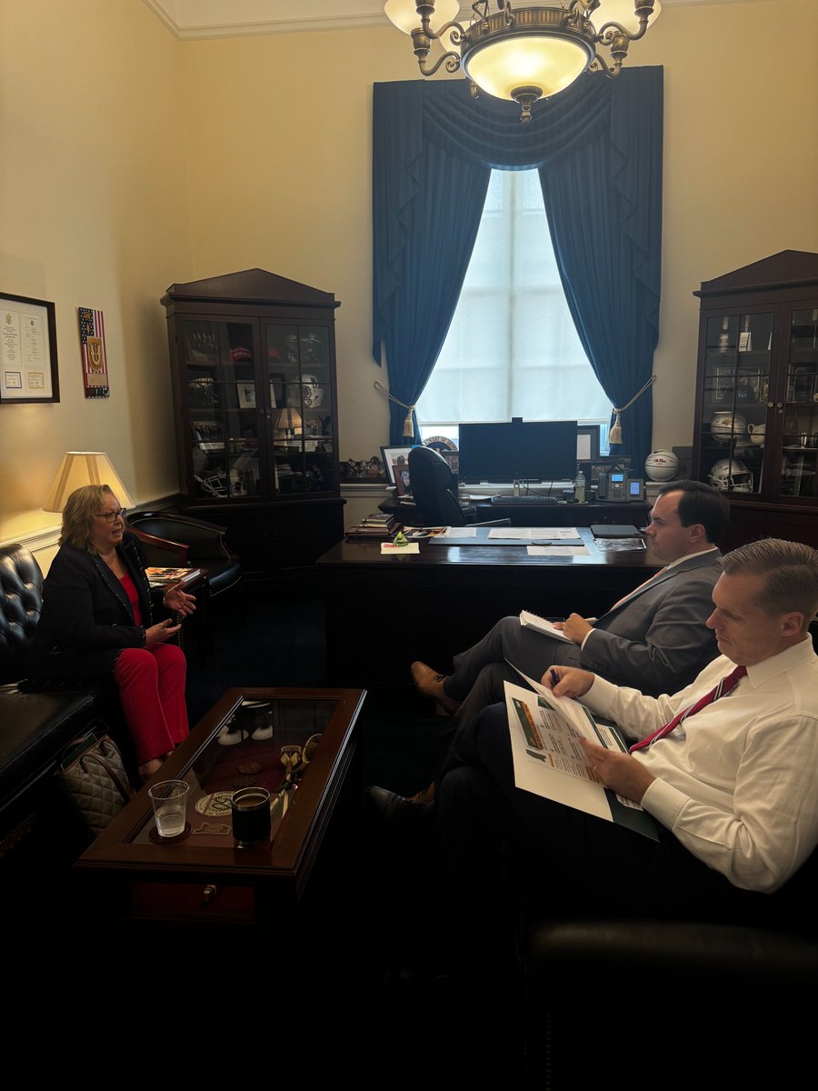 Great conversation today between <a href="/afp_ms/">AFP Mississippi</a> and <a href="/RepMichaelGuest/">Congressman Michael Guest</a> on Capitol Hill. From making tax relief permanent to advancing smarter energy policy, Mississippians have a lot to gain from the One Big Beautiful Bill.