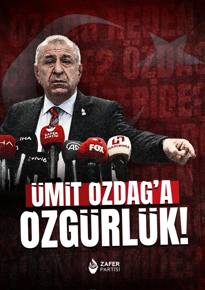 Tekrardan kürsülere çıkıp hesap sorma vaktimiz çok yakın. Yaklaşık beş aylık haksız esaret yarın son buluyor, Genel Başkanımız özgürlüğüne kavuşuyor.

Biz size demiştik; "Bizi öldürmeden susturamazsınız" diye. Susmadık, susmayacağız!

#ÜmitÖzdağaÖzgürlük