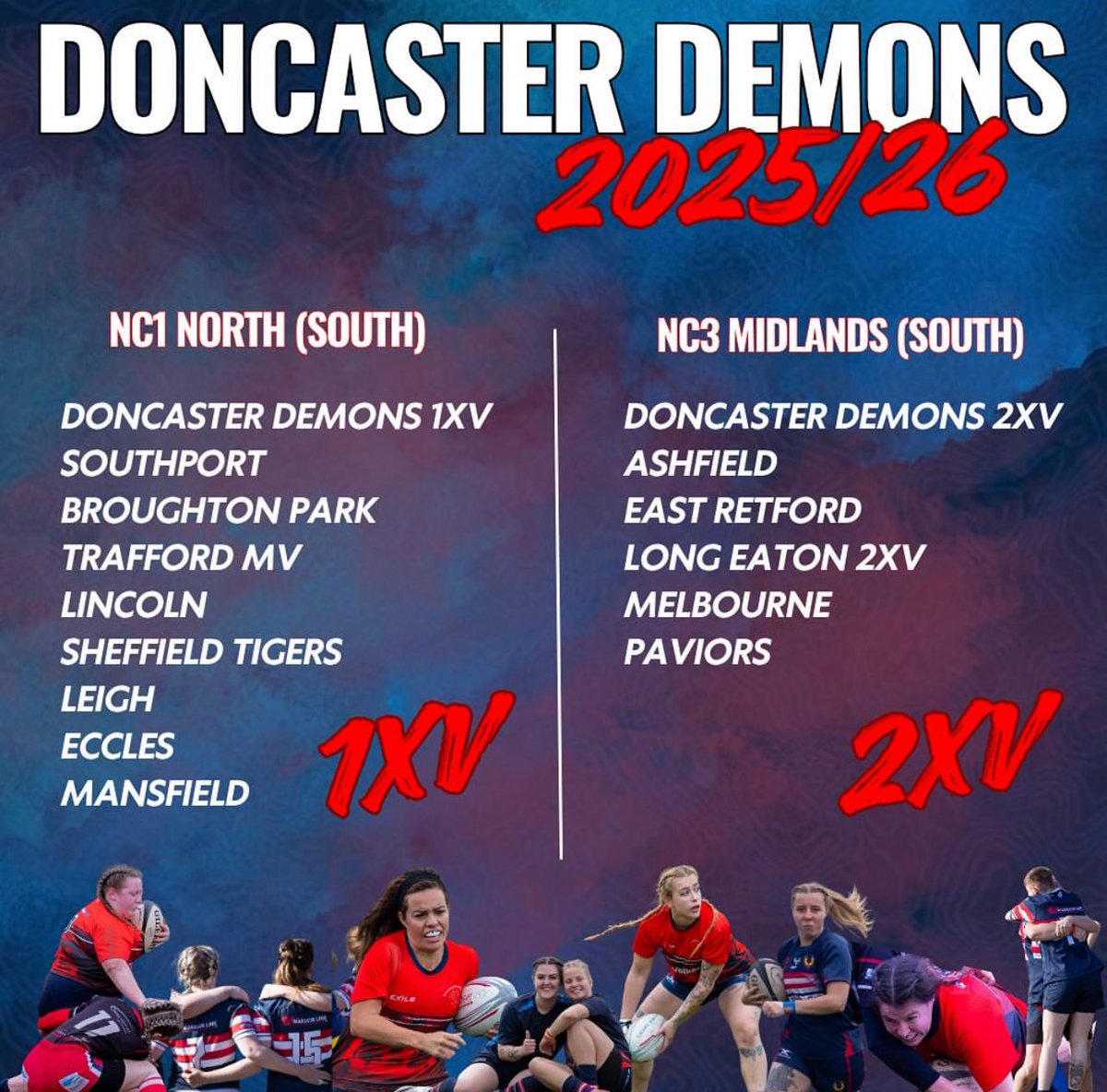 📣 𝐋𝐞𝐚𝐠𝐮𝐞 𝐥𝐢𝐧𝐞𝐮𝐩 𝐢𝐬 𝐈𝐍!

We’re pumped to face some familiar rivals and take on a few fresh challengers in the upcoming season 💥

Fixture list to follow👀

WHO ARE WE?..👹