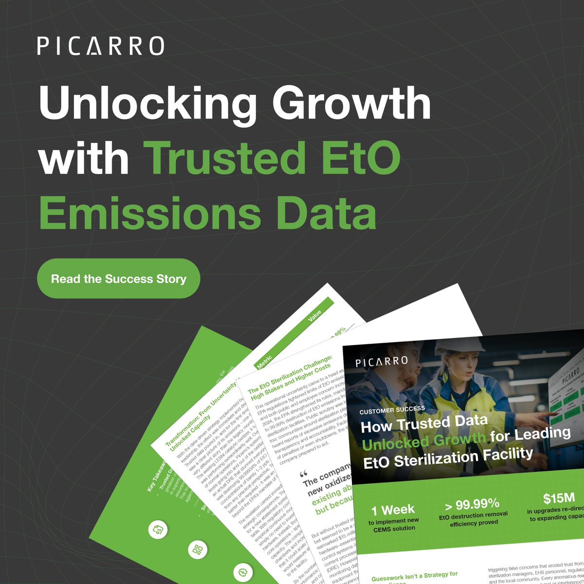 Outdated EtO monitoring nearly cost a leading sterilization facility $15M in unnecessary upgrades. With Picarro, they proved near 100% EtO abatement using existing systems — freeing up capital to expand.

Read how: bit.ly/3ZSnbRC 

#EthyleneOxide #Sterilization #NESHAP