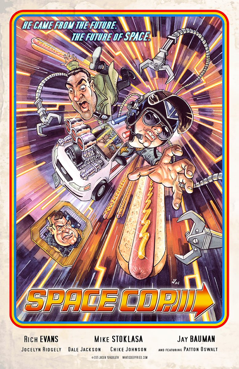 BX1237's tweet image. At last: my legally  actionable homage to @redlettermedia 's schlock sensation Space Cop has been realized! (Now buy it so I can afford the lawsuit!)
whatisdeepfried.com/store/product/…