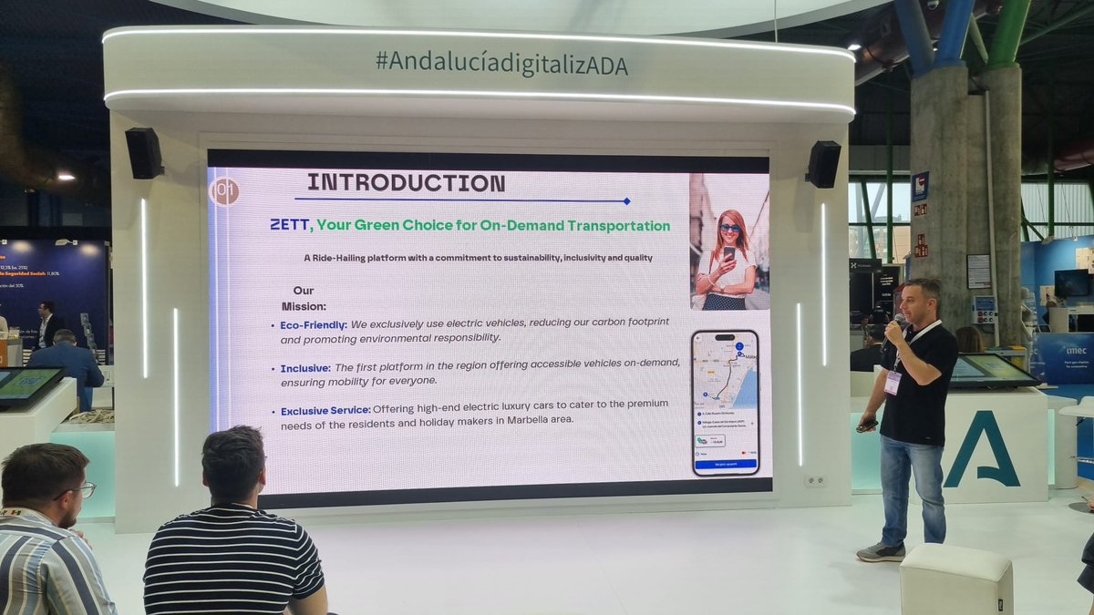 Agencia Digital de Andalucía (@agenciadigand) on Twitter photo Las startups <a href="/OKLocated/">OK Located</a> (<a href="/OpenFuture_And/">Andalucía OpenFuture</a> El Patio), OCBO (Misión Logística portuaria en Puerto de Algeciras), Magikoru (Misión Gaming en Jaén) y Zett (Misión Smart Mobility en Alhaurín de la Torre) en el stand de la <a href="/AndaluciaJunta/">Junta de Andalucía</a> en #DES2025. Las startups <a href="/OKLocated/">OK Located</a> (<a href="/OpenFuture_And/">Andalucía OpenFuture</a> El Patio), OCBO (Misión Logística portuaria en Puerto de Algeciras), Magikoru (Misión Gaming en Jaén) y Zett (Misión Smart Mobility en Alhaurín de la Torre) en el stand de la <a href="/AndaluciaJunta/">Junta de Andalucía</a> en #DES2025.
