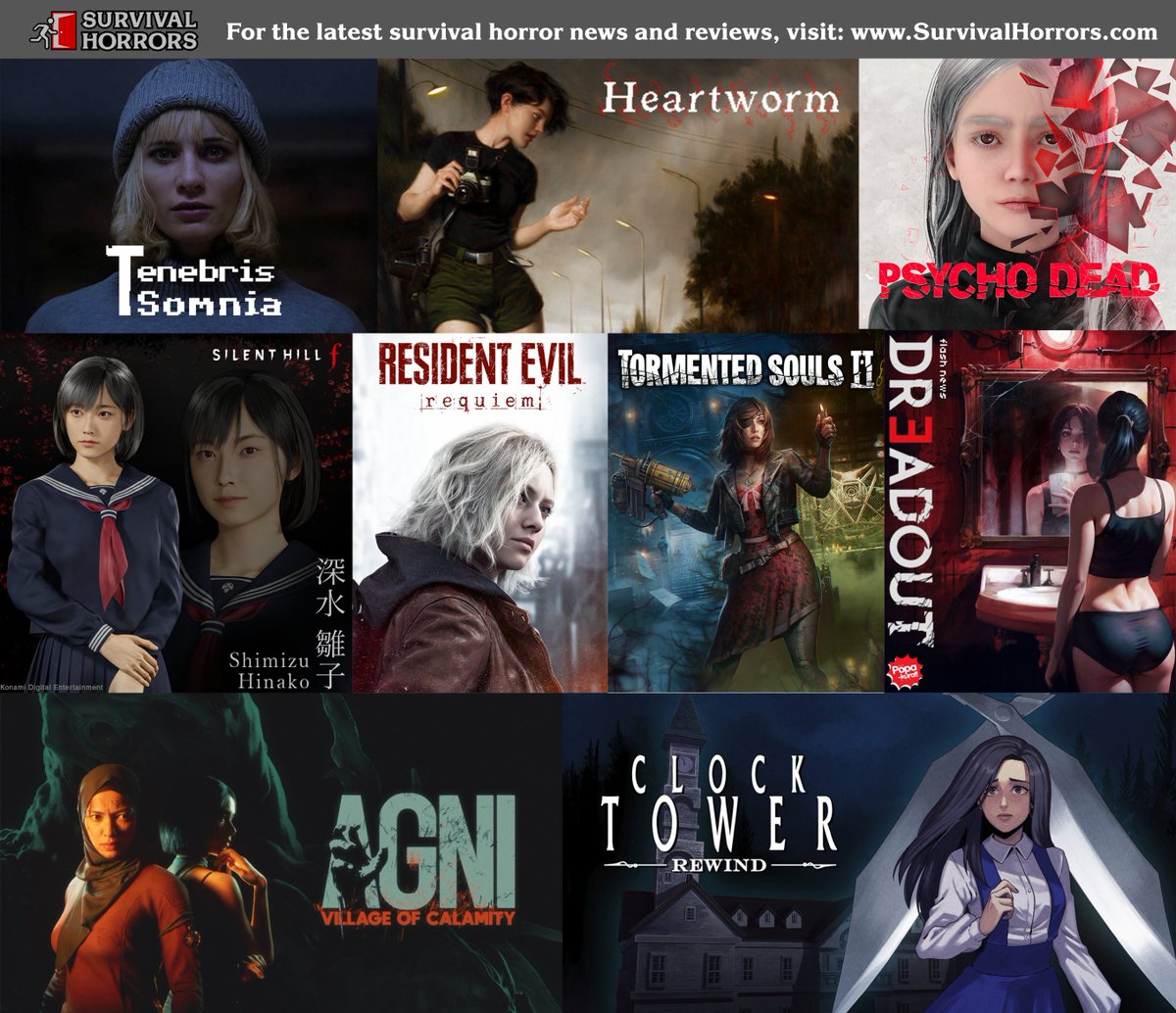 Great to see upcoming survival horror games continuing the tradition of female protagonists!
