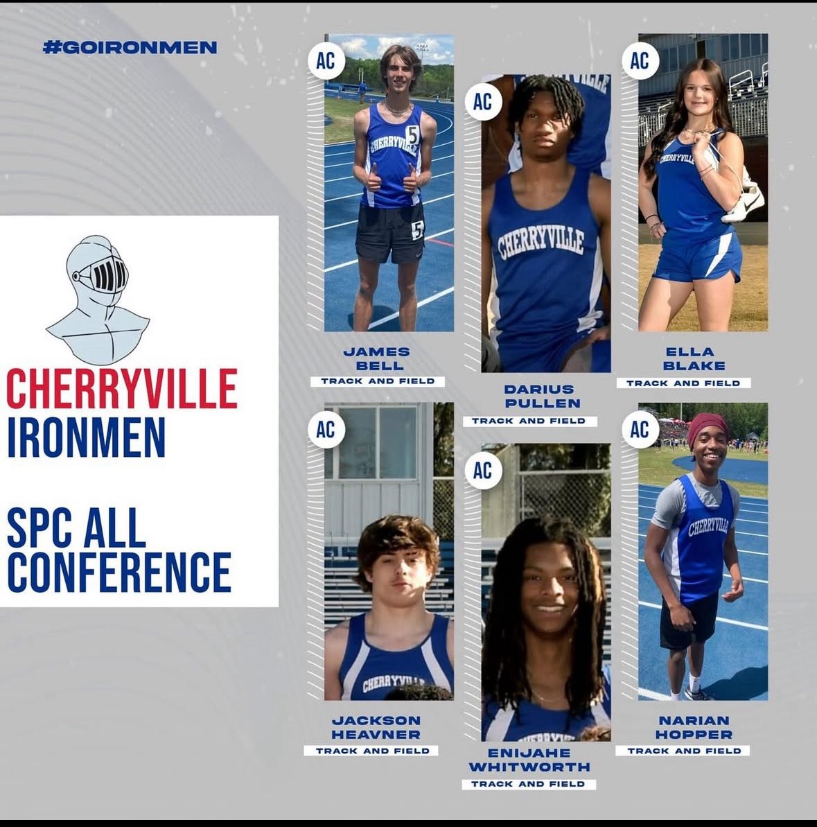 Thankful to be named all conference in track!! All glory to god for the gifts he blessed me with to get me to where I am today✝️ #agtg #trackandfield