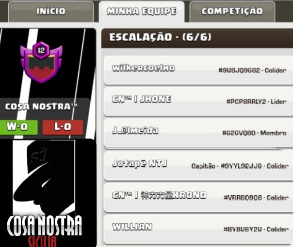 Lançamento da nova formação do time <a href="/CosaNostra_CoC/">Cosa Nostra™️</a> 
<a href="/CoCEsports/">Clash of Clans Esports</a>