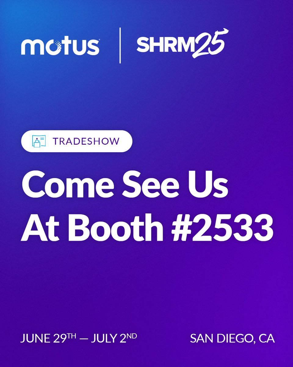 🚗 Headed to SHRM? So are we! Come see us at booth #2533 for live demos, games, giveaways, and to discover how Motus makes vehicle programs work better for everyone.

Today’s driving employees don’t want company cars - they want freedom, fairness, and flexibility. That’s exactly