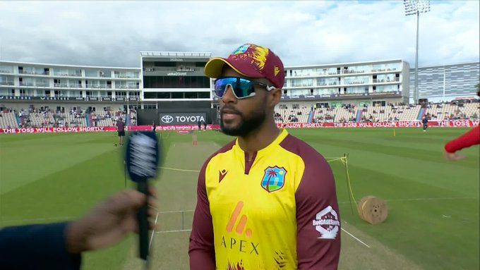 West Indies win the toss and will bowl first in the final T20I vs England