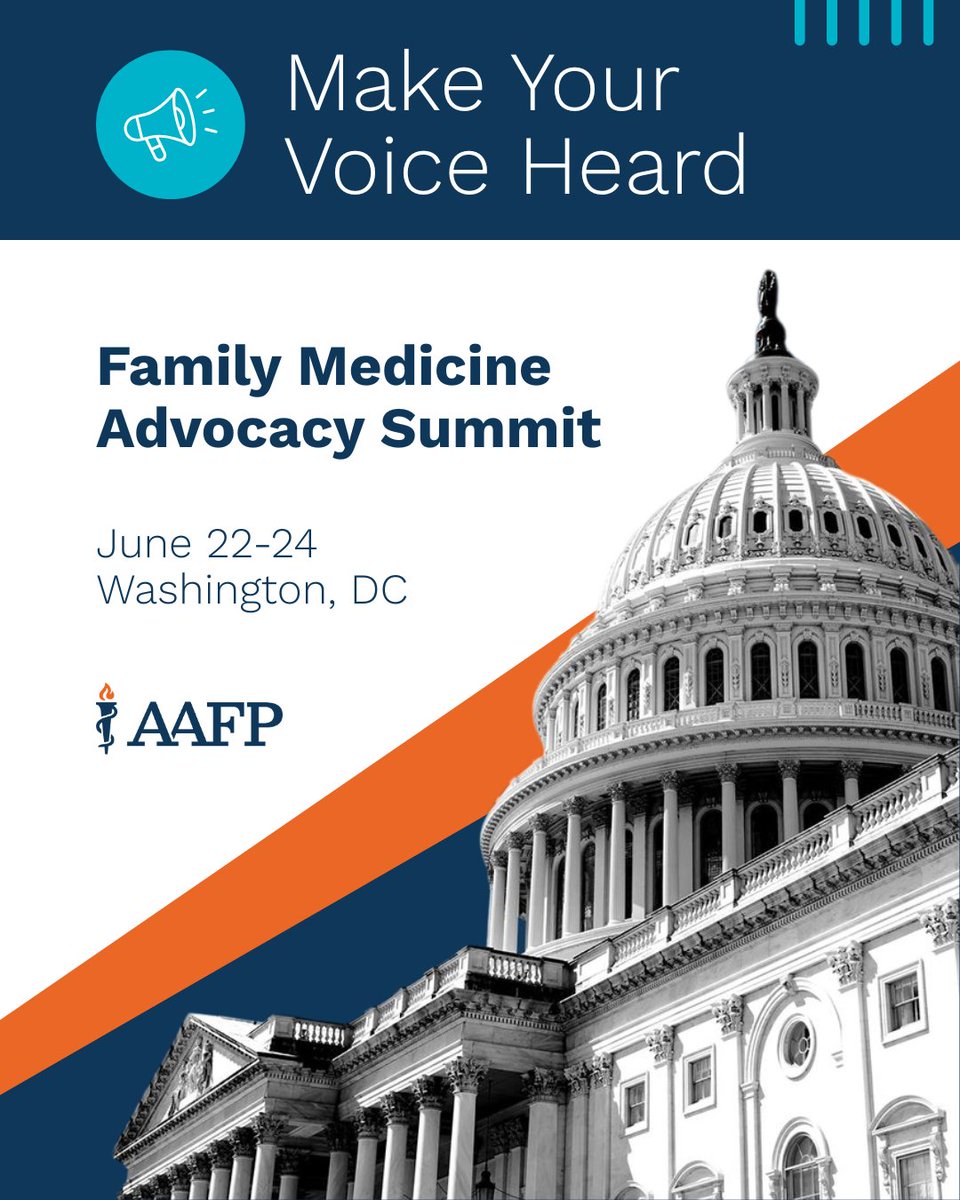🎉 Just a few short weeks to go! 🎉 Join us in Washington, D.C., June 22-24 for the Family Medicine Advocacy Summit — the premier event for championing the future of family medicine: bit.ly/3DuCqFn