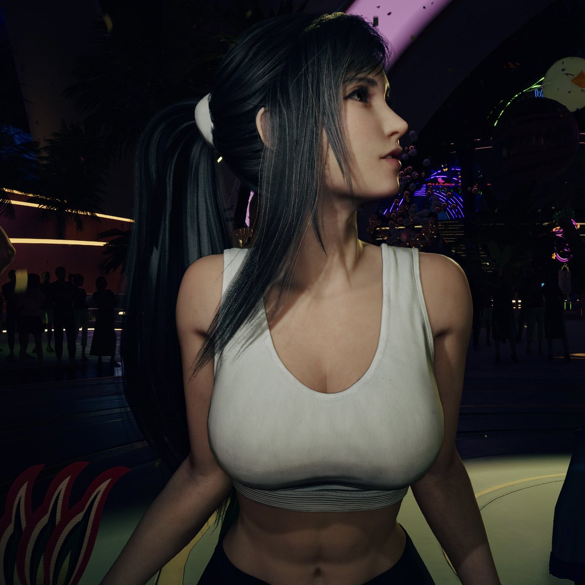 her hair… her side profile… her abs… im obsessed